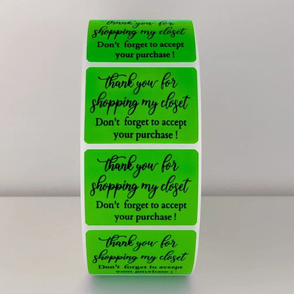 Thank You For Shopping My Closet Stickers Poshmark Labels